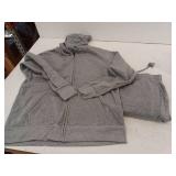 Zusmen Mens Tracksuit, Gray, XL