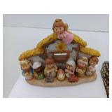 Christmas Nativity Scene And Christmas Tree Skirt