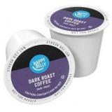 Amazon Brand Happy Belly Dark Roast Coffee Pods, Compatible with Keurig 2.0 K-Cup Brewers, 100 Count, BB 5/28/2026