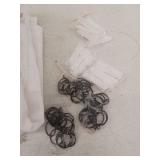 Lot Of 8 White Linen Curtains