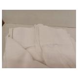 Lot Of 8 White Linen Curtains