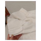 Lot Of 8 White Linen Curtains