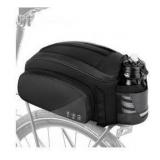 12L Waterproof Reflective Bicycle Trunk Bag, Black, 2 Pack