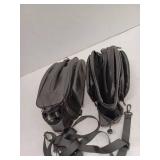 12L Waterproof Reflective Bicycle Trunk Bag, Black, 2 Pack