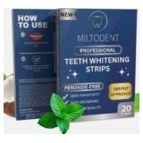MILTODENT Sensitive Teeth Whitening Strips, 20pcs