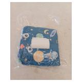 Cartoon Outer Space Galaxy Ship Astronaut Baby Blanket