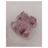 Supla 24 Pack Christmas Pink Glitter Poinsettia Flowers Picks Christmas Tree Ornaments