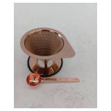 Brew Easy Pour Over Coffee Dripper Filter, Rose Gold