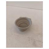 Collapsible Silicone Shaving Bowl, Gray