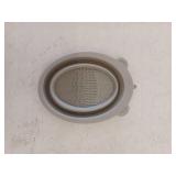 Collapsible Silicone Shaving Bowl, Gray