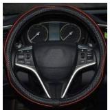 Microfiber Leather Car Steering Wheel Cover