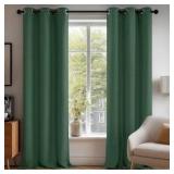 Deconovo Blackout Curtains for Bedroom Set of 2, 50x108, Dark Forest