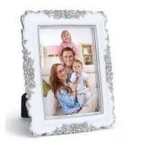 Giftgarden 5x7 Vintage Picture Frame White, Ornate Antique Photo Frame 5 by 7 for Wall or Tabletop Display