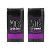Art of Sport Mens Deodorant, Talc Free, Sandalwood Fragrance, 2.7 Ounce (Pack of 2)