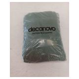 Deconovo Linen-Look 100% Blackout Curtains, Thermal Insulated Grommet Coating Drapes for Bedroom & Living Room, Dark Forest 52W x 108L 2 Panels