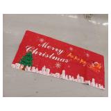 Festive Christmas City Scene Door Mat