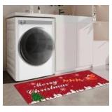 Festive Christmas City Scene Door Mat