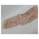 Nude Ribbed Long Sleeve Top with Matching Pants Size Small