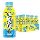 Ghost Zero Caffeine Blue Rasberry Hydration Drink, 12 Pack, BB 4/2025