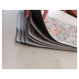 HEBE Rubber Carpet Stair Treads for Wooden Steps Non Slip, 7 Pack, Colorful