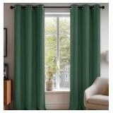 Deconovo Blackout Curtains for Bedroom Set of 2, 50x108, Dark Forest