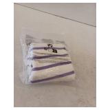 Latahuo Womens Striped Cardigan Sweater, 2XL, Purple White