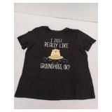 Groundhog Tshirt, Black, XL