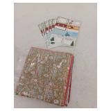 Precut Christmas Tissue Paper And Name Tag Stickers