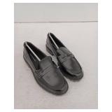 Amazon Essentials Womens Loafer, Black, 6.5