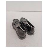 Amazon Essentials Womens Loafer, Black, 6.5