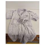 Missshorthair Womens Shawl Collar Robe, Shimmer Purple, Medium