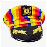 Windy City Novelties Rainbow Pride Yacht Captain Hat, Adjustable Unisex Sailor Hat for Adults