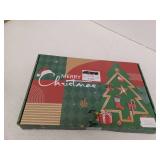 Gray Faux Fur 5 Sided Christmas Tree Collar