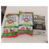 Snack Bundle - Skinny Pop Avacado Lime (bb-5/8/25) & Salt & Pepper Kettle Chips (bb-3/29/25)