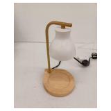 Modern Candle Warmer Lamp with Wooden Base