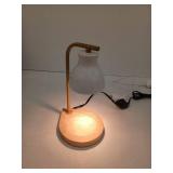 Modern Candle Warmer Lamp with Wooden Base