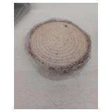 Unfinished Natural Wood Slices Wooden Circles with Tree Bark Log Discs for DIY Craft Rustic Wedding Ornaments (3PCS 4.7-5.5IN)