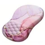 Marble Pattern Ergonomic Mouse Pad with Wrist Support