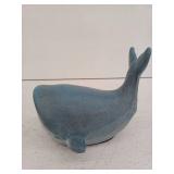 Cast Iron Whale Door Stop - Heavy Duty Decorative Door Stoppers for Bottom of Door