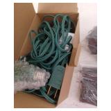 UL 15 Lights C9 Pathway Stake Christmas Lights with 12 Inch Ground Stakes for Outdoor