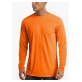 Mens Long Sleeve Shirts UPF 50+ UV Sun Protection Athletic Shirts for Hiking Running Workout Rash Guard XL
