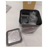 Modern Black and Silver Bathroom Set