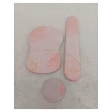 Mouse Pad Wrist Support, Pink Marble