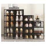 SEE SPRING 15 Box Clear Stackable Shoe Organizer