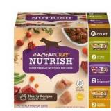 Rachael Ray Nutrish Hearty Recipes Variety Pack Wet Dog Food, 8 oz. Tubs, 12 Count, BB 5/8/2026