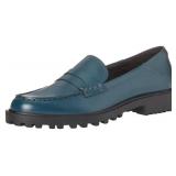 Amazon Essentials Womens Constructed Loafer, Dark Turquoise, 5.5
