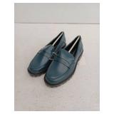Amazon Essentials Womens Constructed Loafer, Dark Turquoise, 5.5