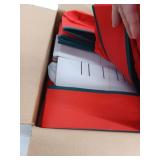 Coonoor 4 Inch Holiday Ornaments Organizer Storage Box, Red