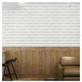 3d Peel And Stick Wall Panels, Marble, 30 Pcs, Approximately 13.25 x 15.25 Inch
