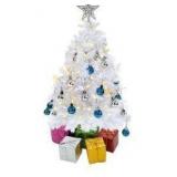 4Es Novelty 23 Inch Mini White Christmas Tree With Lights
